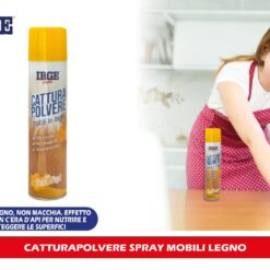 CATTURAPOLVERE SPRAY MOBILI LEGNO ML.400 CERA D'API