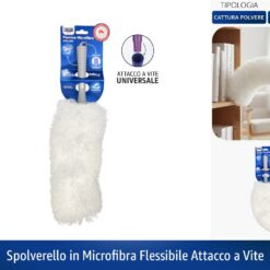 SPOLVERELLO IN MICROFIBRA FLESSIBILE ATTACCO A VITE