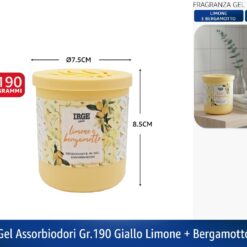 GEL ASSORBIODORI GR.190 GIALLO LIMONE + BERGAMOTTO