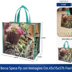 BORSA SPESA PP CON IMMAGINE CM.43X15X37h FIORI