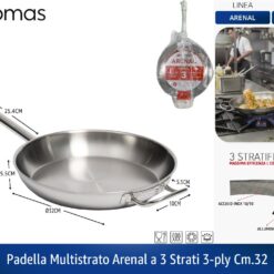 PADELLA MULTISTRATO ARENAL A 3 STRATI 3-PLY CM.32