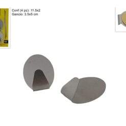 GANCIO METALLO OVALE SET 4 PZ,.