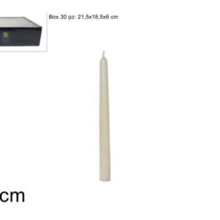 CANDELA STEARICA AVORIO CM.20