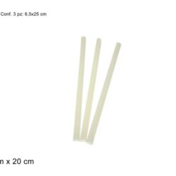 COLLA SILICONE SET 3 PZ. CM.1,1X20