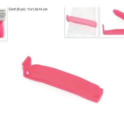 MOLLE CHIUDIPACCO CM.7 SET 6 PZ. COLORATE