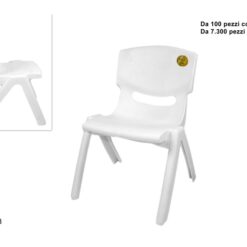 SEDIOLINA PLASTICA BIMBO BIANCA