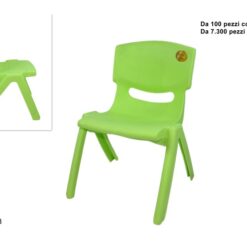 SEDIOLINA PLASTICA BIMBO VERDE CHIARO