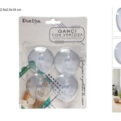 GANCIO VENTOSA SET 4 PZ. CM.5
