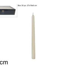 CANDELA STEARICA AVORIO CM.25