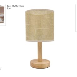 LAMPADA DA TAVOLO IN LEGNO CM.27