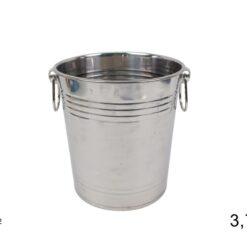 SECCHIELLO PORTAGHIACCIO IN ACCIAIO LT.3,7