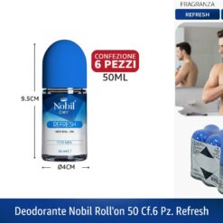 DEODORANTE NOBIL ROLL'ON 50 CF.6 PZ. REFRESH