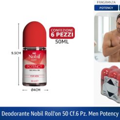DEODORANTE NOBIL ROLL'ON 50 CF.6 PZ. MEN POTENCY