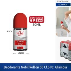 DEODORANTE NOBIL ROLL'ON 50 CF.6 PZ. GLAMOUR