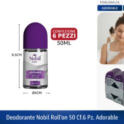DEODORANTE NOBIL ROLL'ON 50 CF.6 PZ. ADORABLE