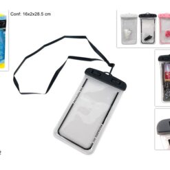 CUSTODIA IMPERMEABILE CON LACCIO 4 COLORI