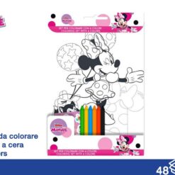 ALBUM DA COLORARE + COLORI CM.20X29 MINNIE