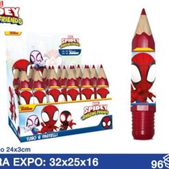 MATITA CON COLORI CF. 6 PZ. SPIDERMAN