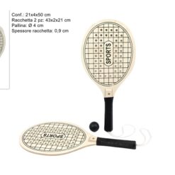 RACCHETTONI LEGNO CON PALLINA