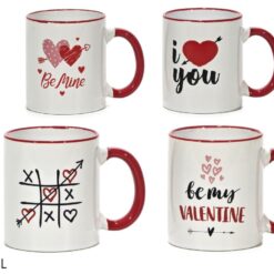 TAZZA LATTE CERAMICA CL.32,5 4 ASS.