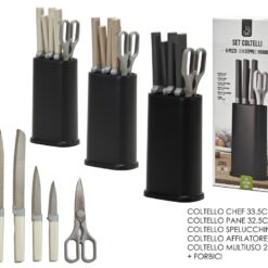 CEPPO CON 6 COLTELLI + FORBICI 3 ASS.