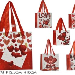 BUSTA SAN VALENTINO CM.12,5X12,5X10h MINI 6 ASS.