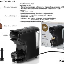 MACCHINA CAFFE' 4 IN 1 ALICE EXPRESS