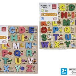 PUZZLE ALFABETO LEGNO 2 ASS.