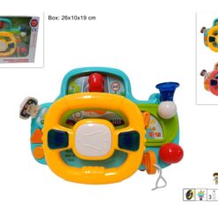 GIOCO INTERATTIVO VOLANTE AUTO PRIMA INFANZIA 2 COL.
