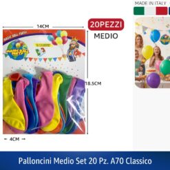 PALLONCINI MEDIO SET 20 PZ. A70 CLASSICO