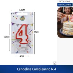 CANDELINA COMPLEANNO N.4