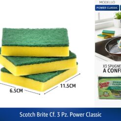 SCOTCH BRITE CF. 3 PZ. POWER CLASSIC