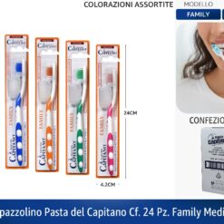 SPAZZOLINO PASTA DEL CAPITANO CF. 24 PZ. FAMILY MEDIO