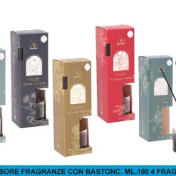 DIFFUSORE FRAGRANZE CON BASTONC. ML.100 4 FRAGRANZE
