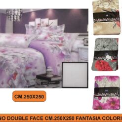 TRAPUNTINO 3D DOUBLE FACE CM.250X250 FANTASIA IN MOBIDA MICROFIBRA