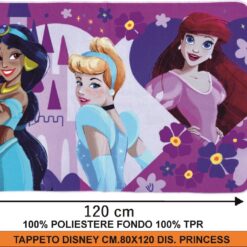 TAPPETO DISNEY CM.80X120 DIS. PRINCESS