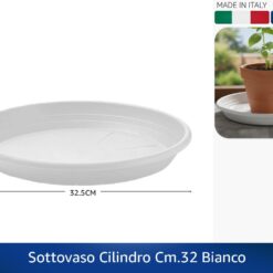 SOTTOVASO CILINDRO CM.32 BIANCO