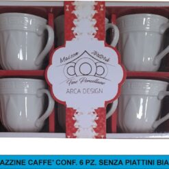 TAZZINE CAFFE' CONF. 6 PZ. S/PIATT.