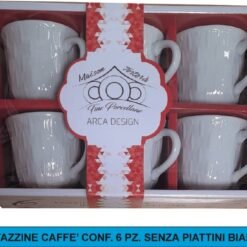 TAZZINE CAFFE' CONF. 6 PZ. S/PIATT.