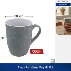 TAZZA CERAMICA MUG ML.355
