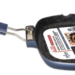 BISTECCHIERA INDUZIONE CM.24X24 MANICO SOFT ALLUMINIO FORGIATO MAN. RECLINABILE