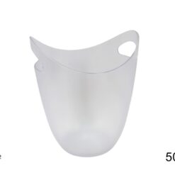 SECCHIELLO GHIACCIO PLASTICA TRASPARENTE CM.22X25h