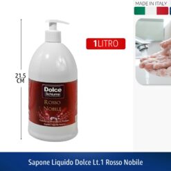 SAPONE LIQUIDO DOLCE LT.1 ROSSO NOBILE