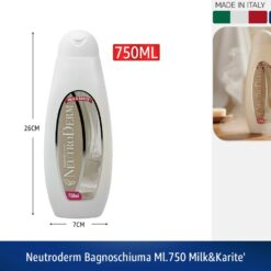 NEUTRODERM BAGNOSCHIUMA ML.750 MILK&KARITE'