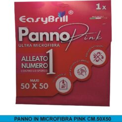 PANNO IN MICROFIBRA PINK CM.50X50