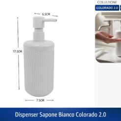 DISPENSER SAPONE BIANCO COLORADO 2.0