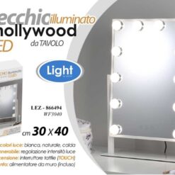 SPECCHIO CON 12 LED CM.30X40 INTERRUTTORE TOUCH