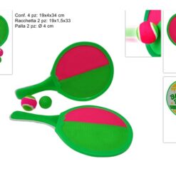 RACCHETTE SET 2 PZ. + 2 PALLINE