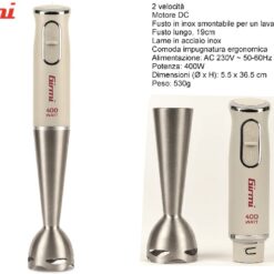 FRULLATORE AD IMMERSIONE 400W GESSO