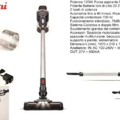 SCOPA ELETTRICA RICARICABILE 120W
